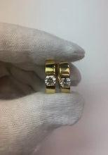 1 Carat Hinged Natural Earth Mined Diamond Solitaire Hoop Earrings Huggies