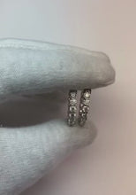 5.85 Carats Natural Earth Mined Diamond Women Hoop Earrings Gold White 14K