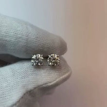 Natural Earth Mined Diamond Studs Earring 1.50 Carats Basket Setting Jewellery