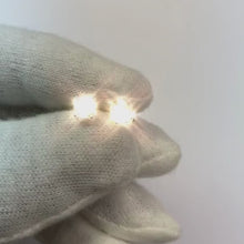 1.5 Ct Natural Earth Mined Diamond Pair Cushion Cut Stud Earring