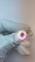 Pink Sapphire Halo Natural Earth Mined Diamond Ring