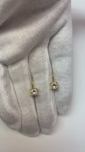 2 Carats D Vvs1 Princess Cut Natural Earth Mined Diamond Earrings Leverback Eurowire 14K White Gold