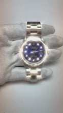 Rolex Dj Blue Natural Earth Mined Diamond Dial Bezel Stainless Steel Oyster QUICK SET