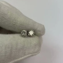 Natural Earth Mined Diamond Earrings For Daily Use