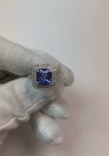 Cushion Cut Sapphire Engagement Ring