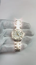 Ss White Natural Earth Mined Diamond Dial Bezel Jubilee Rolex Datejust Lady Watch