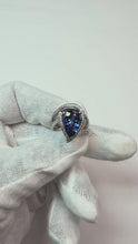 Pear Tanzanite Natural Earth Mined DIAMOND ( NOT LAB GROWN ) Ring 5 Carat Gemstone White Gold 14K Jewellery