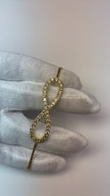 Natural Earth Mined Diamond Chain Bracelet 4.20 Carats Infinity Symbol Women Jewellery 14K