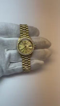 Natural Earth Mined Diamond Bezel Presidential Style Watch G Champagne Stick Dial Dj