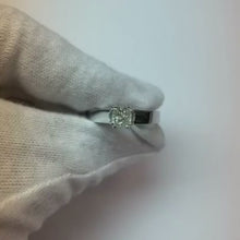 Princess Natural Earth Mined Diamond Solitaire Ring