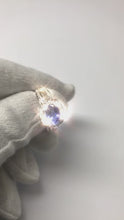 Oval Tanzanite And Round Natural Earth Mined Diamonds Engagement Ring 3.50 Carat New