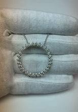 Round Brilliant Shape Natural Earth Mined Diamond Circle Pendant Necklace 3 Carat WG 14K