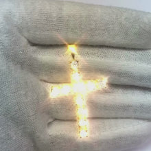 Natural Earth Mined Diamond Cross Pendant 3 Carats