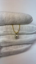 1 Carat Round Cut Natural Earth Mined Diamond Ladies Necklace Pendant White Gold 14K