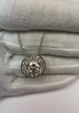 Sparkling 5.50 Carats Round Cut Natural Earth Mined Diamonds Centered Pendant Necklace