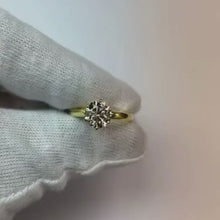 Solitaire 1.50 Carat Women Natural Earth Mined Diamond Wedding Ring White Gold 14K