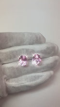 Rose Gold 14K 12 Ct Kunzite Ladies Studs Earrings Jewellery