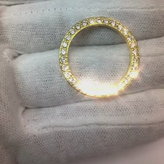 1 Carat 26 Mm Real Diamond Bezel To Fit Rolex Datejust Or Date Or President Watch