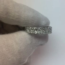 Radiant Cut Eternity Band 11 Ct. Gold Real Natural Earth Mined Diamond Jewellery