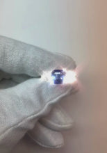 Blue Sapphire & Round Natural Earth Mined Diamond Ring 3.50 Carats 3 Stone Style Jewellery