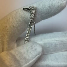 9.50 Carats Round Natural Earth Mined Diamond Tennis Bracelet WG 14K