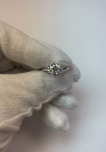 Natural Earth Mined Diamond Solitaire Ring Old Mine Cut 2 Carats Classic White Gold 14K