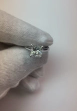 Real Princess Cut Solitaire Engagement Ring 2.50 Carats