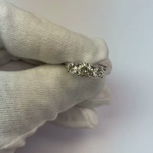 2 Carats Round Three Stone Natural Earth Mined Diamond Anniversary Ring