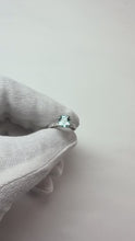Modern Asscher Paraiba Tourmaline Ring
