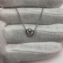 1 Carat Sparkling Natural Earth Mined Diamond Necklace Pendant White Gold 14K F VS1