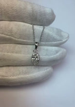 1.5 Carats Solitaire Marquise Cut Natural Earth Mined Diamond Pendant White Gold 14K