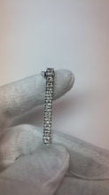 Princess Cut Natural Earth Mined Diamond Ladies Tennis Bracelet 11 Carat White Gold 14K