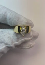 Marquise 1.50 Carat Natural Earth Mined Diamond Solitaire Engagement Ring Yellow Gold