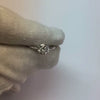 Real  Round Diamond Solitaire Engagement Ring 14K White Gold