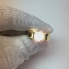 Tension Set Band Yellow Gold 14K Round Natural Earth Mined Diamond 1 Carat Men's Ring