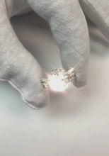 Halo Old Miner Natural Earth Mined Diamond Wedding Ring Set Double Split Shank 5.50 Carats