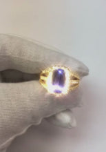 6.55 Carats Fancy Ring Cushion AAA Tanzanite And Natural Earth Mined Diamonds Jewellery