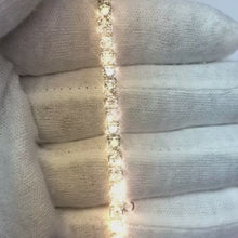 9.50 Carats Round Natural Earth Mined Diamond Tennis Bracelet WG 14K