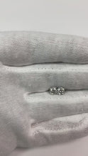 Round Genuine Natural Earth Mined Diamonds Stud Earrings 1.05 Ct White Gold Women F Vs1