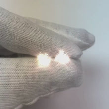 Stud Women Earrings 2 Carats White Gold Jewellery