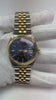 Men Rolex Stainless Steel & Watch Blue Dial QUICK SET