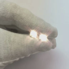 Natural Earth Mined Diamond Stud Earrings 2 Carats Four Prong Round White Gold 14K