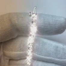 9.25 Carats Round Cut Natural Earth Mined Diamond Lady Tennis Bracelet White Gold 14K