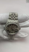 Rolex Iced Out Diamond 12 Carat 36mm Roman Dial Stainless Steel Watch