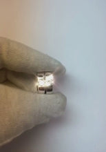 1.5 Ct Round Cut Natural Diamond Solitaire Hoop Earring 14K White Gold