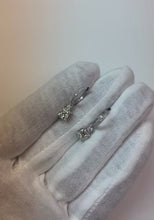 Cushion Cut Natural Earth Mined Diamond Dangle Earrings 2.40 Carat White Gold 14K
