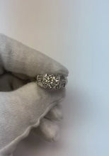 3.26 Carats Natural Earth Mined Diamond Round & Baguette Engagement Ring White Gold 14K