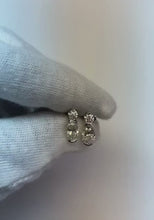 Oval And Round Cut Natural Earth Mined Diamond Drop Earring 2.50 Carats Women Jewellery
