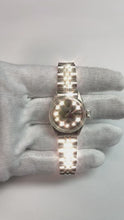 Gray Natural Earth Mined Diamond Dial Rolex Ss Jubilee Datejust Ladies Watch
