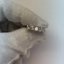 1.25 Ct Five Stone Natural Earth Mined Diamond Half Eternity Wedding Band